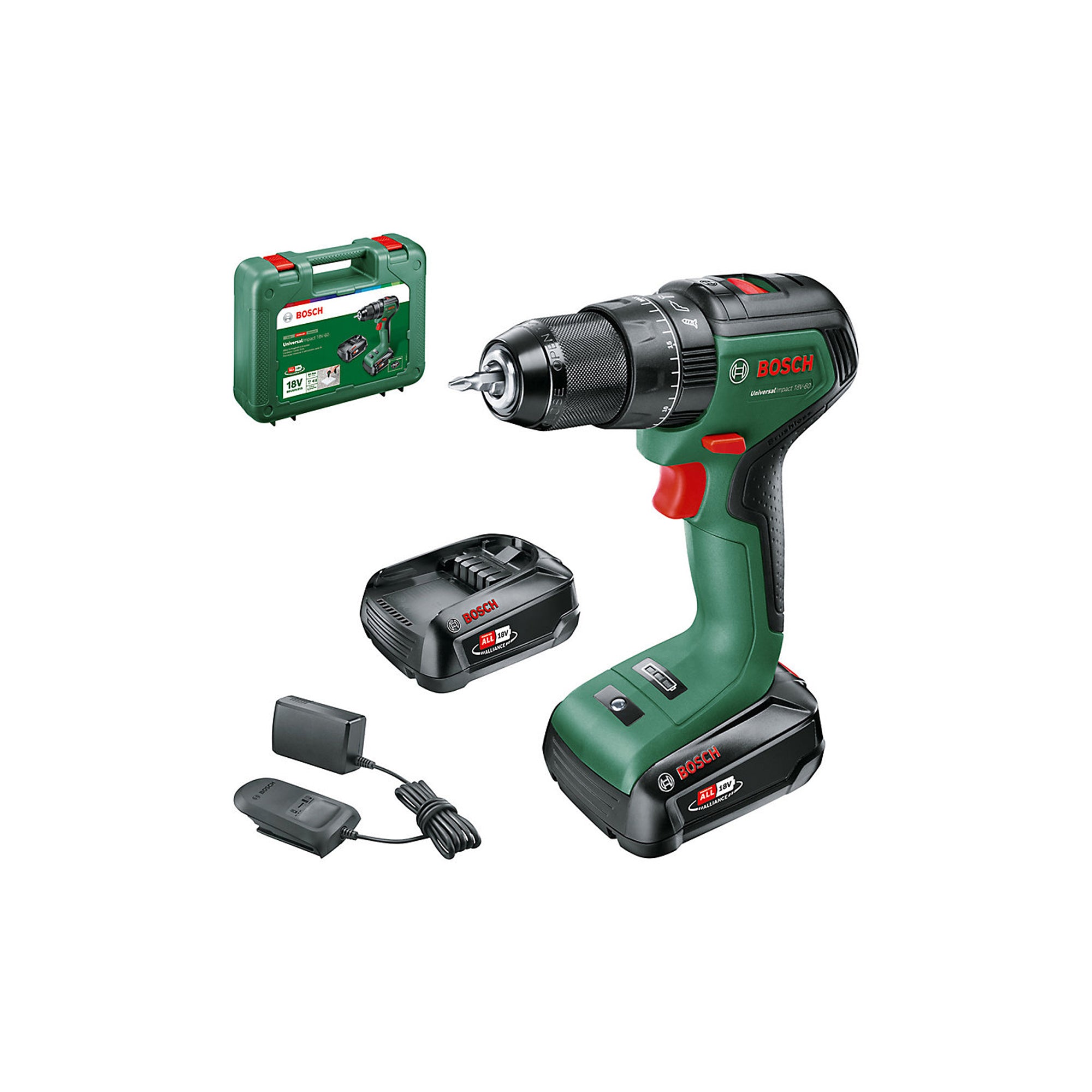 Bosch Combi Drill Cordless 18V 2x2Ah Li-Ion UniversalImpact18V-60 Brushless - Image 4
