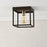 Ceiling Light Square Box Steel Matt Bronze Effect Finish Dimmable Industrial - Image 2