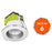 LED Downlight Fire-Rated Polished Chrome Effect Fixed Round 60W IP65 Pack of 6 - Image 1