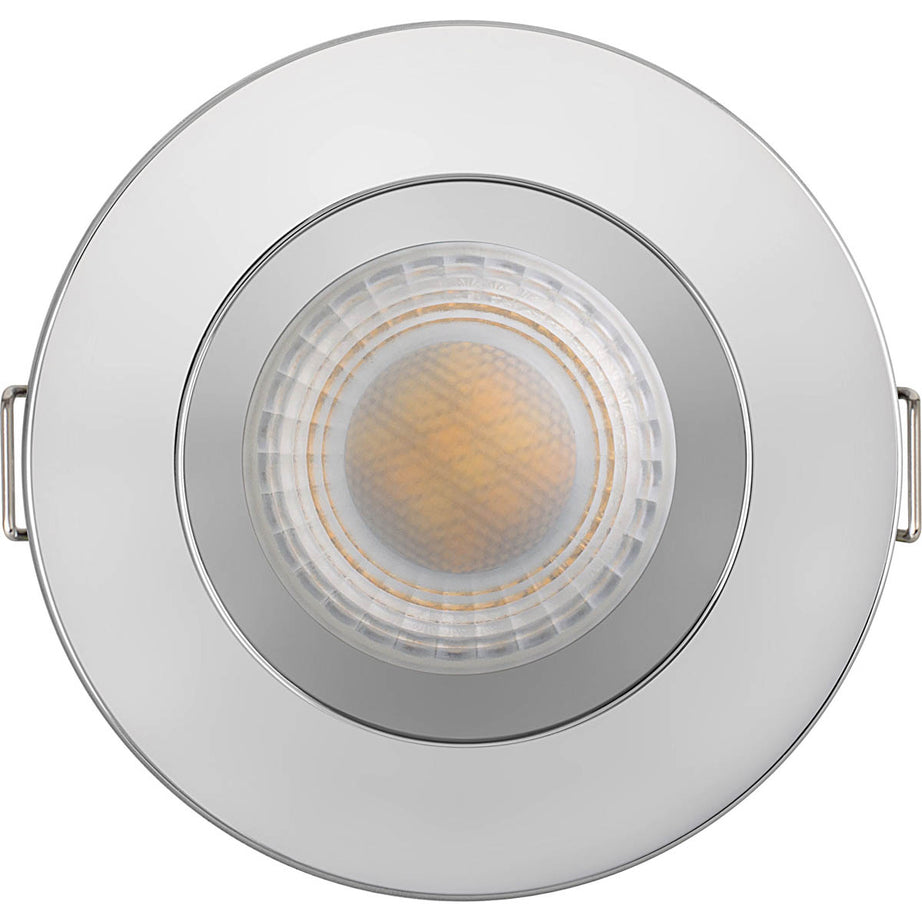 LED Recessed Downlight Cool Warm White 660lm Fire Rated Chrome 6W Pack Of 6 - Image 3