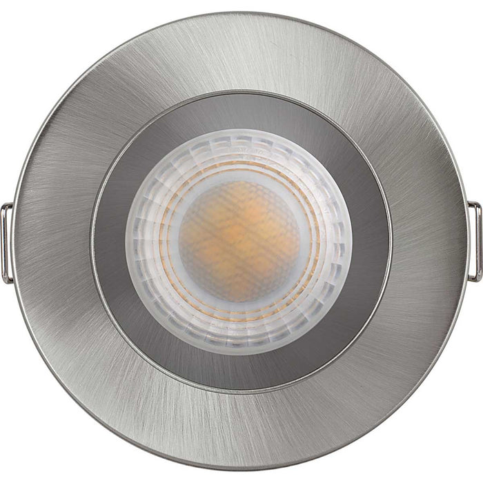 Downlight Spotlight LED FType Mk2 Brushed Steel Effect Warm White Pack of 6 - Image 3