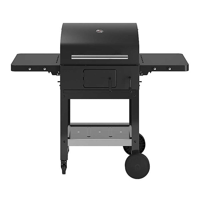 Charcoal Barbecue Black Grill Wheeled Tray Sideboards Adjustable (D) 3660mm - Image 2