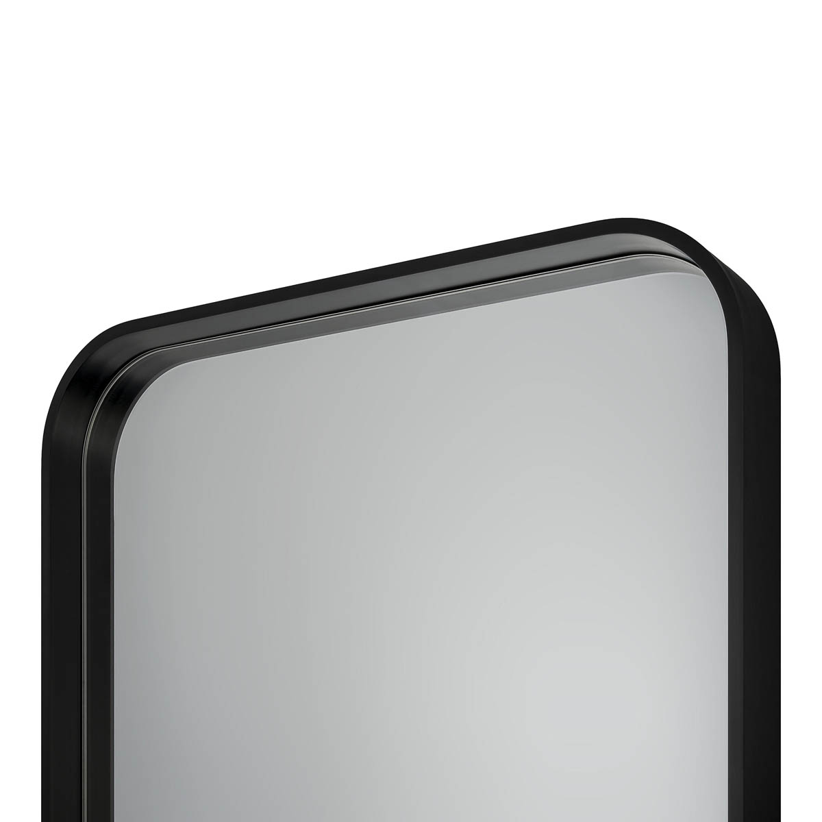 Bathroom Mirror Tisa Black Rectangular Aluminium Frame Modern (H)60cm (W)40cm - Image 5