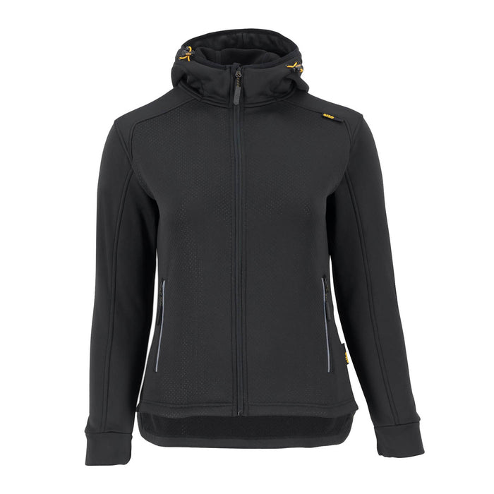 Site Hooded Sweatshirt Jacket Women's Black Regular Fit Full Zip Small Size 8 - Image 2