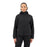 Site Hooded Sweatshirt Jacket Women's Black Regular Fit Full Zip Small Size 8 - Image 4