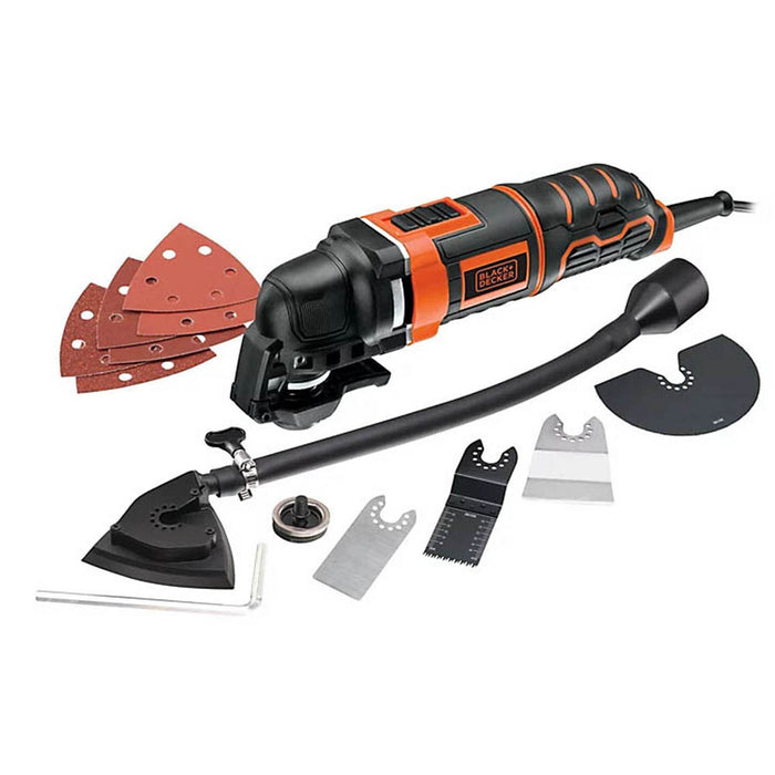 Black+Decker Multi Tool Electric MT300KA Variable Speed 12 Accessories 300W - Image 2