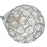 Ceiling Light Way 5 Way multi Arm Chrome Round Crystal Shades Modern Livingroom - Image 3