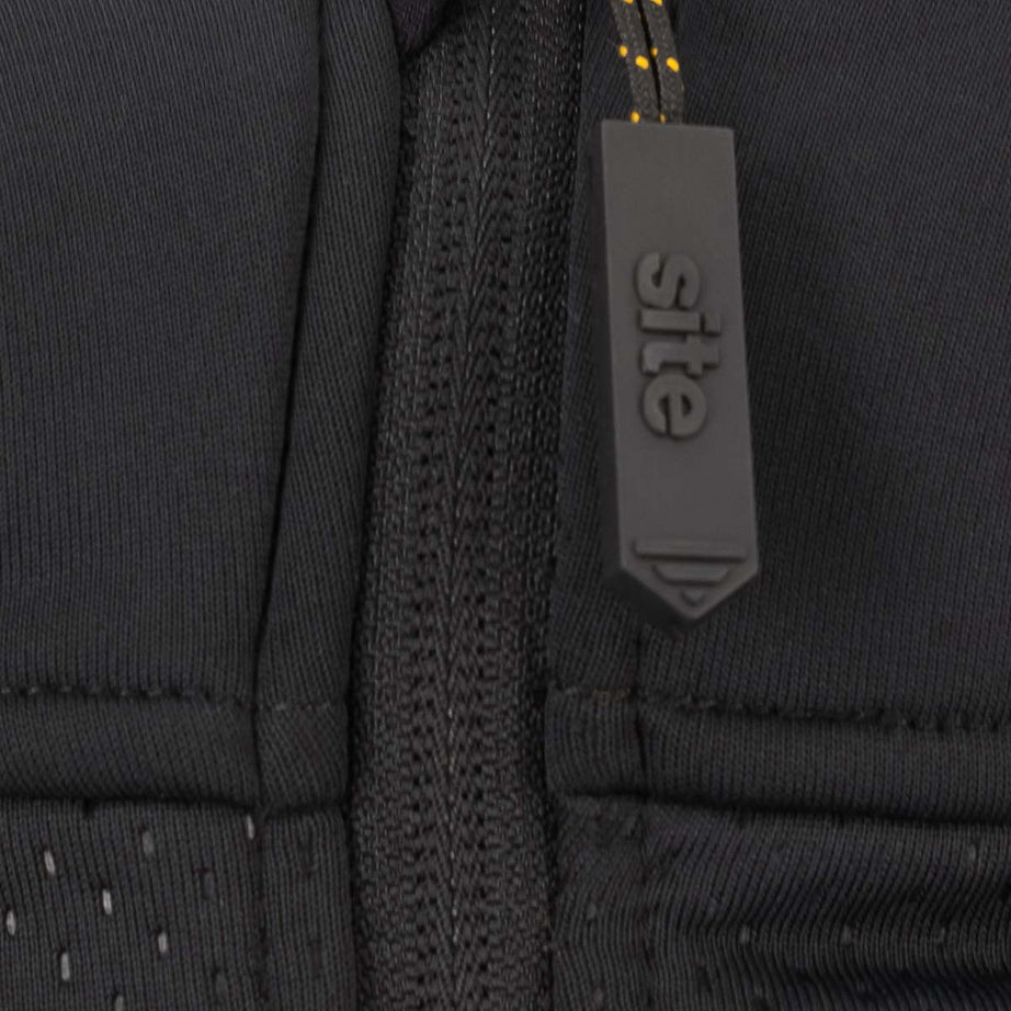 Site Hoodie Women's Black Sweatshirt Jumper 2 Pockets Full Zip Large Size 14 - Image 3