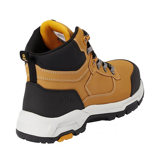 Safety Boots Mens Tan Regular Leather Type Reinforced Heel Steel Toe Size 10 - Image 5