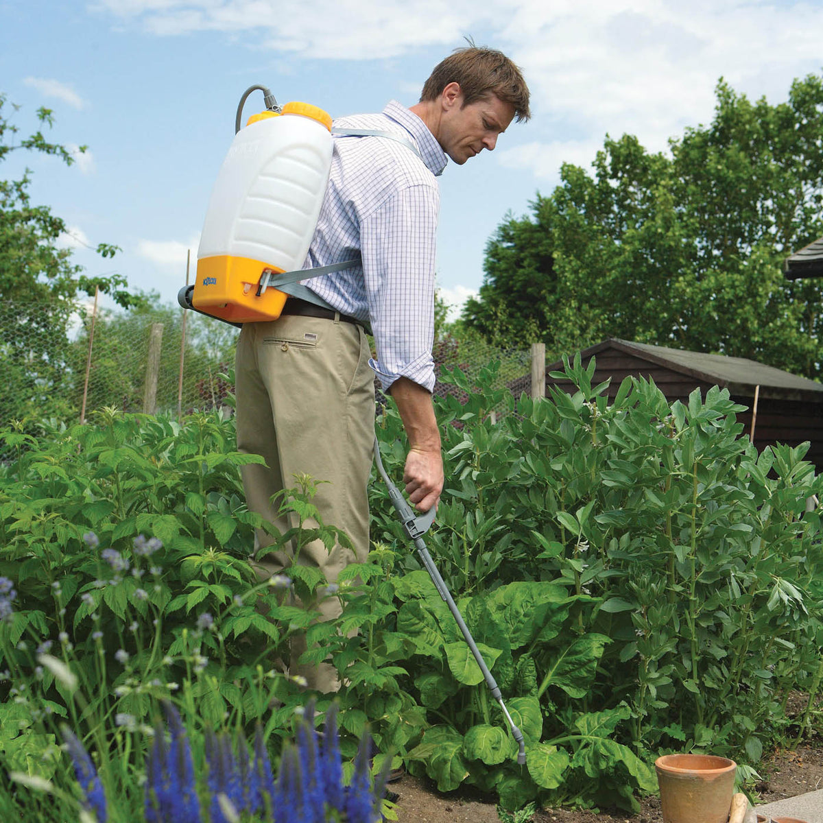 Garden Backpack Pressure Sprayer Weed Killer Knapsack Multi-Je Multipurpose 16L - Image 2