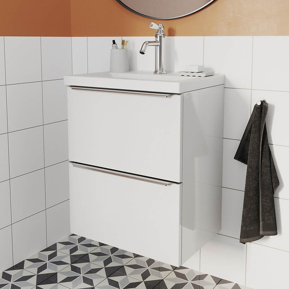 Basin Tap Mono Mixer Chrome Ceramic Cartridge Clicker Waste Bathroom Modern - Image 2