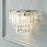 Wall Light 2 Lamp LED Clear Crystal Glass Metal Chrome Effect Modern - Image 4