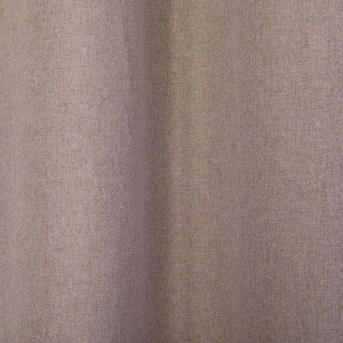 Curtains Lined Eyelet Ring Top Taupe Plain Ready Made Pair (W)167x(L)228cm - Image 4