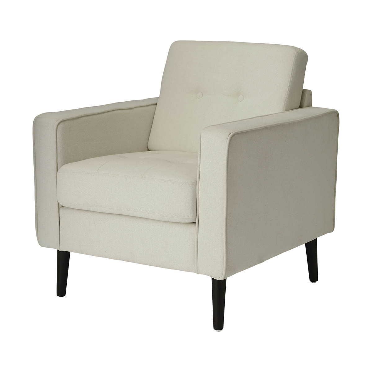 Relaxer Accent Chair Off White Linen Living Room Bedroom (H)850 (W)770 (D)795mm - Image 3