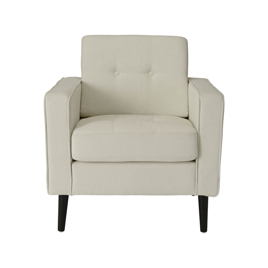 Relaxer Accent Chair Off White Linen Living Room Bedroom (H)850 (W)770 (D)795mm - Image 4