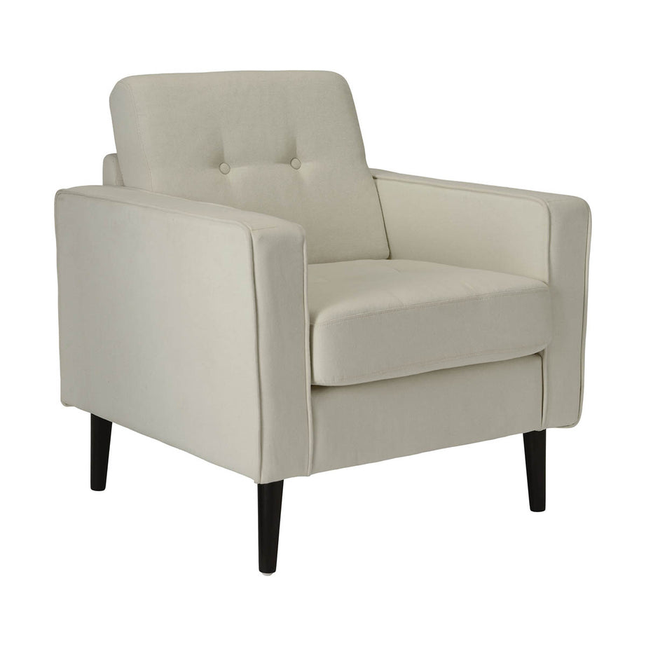 Relaxer Accent Chair Off White Linen Living Room Bedroom (H)850 (W)770 (D)795mm - Image 5