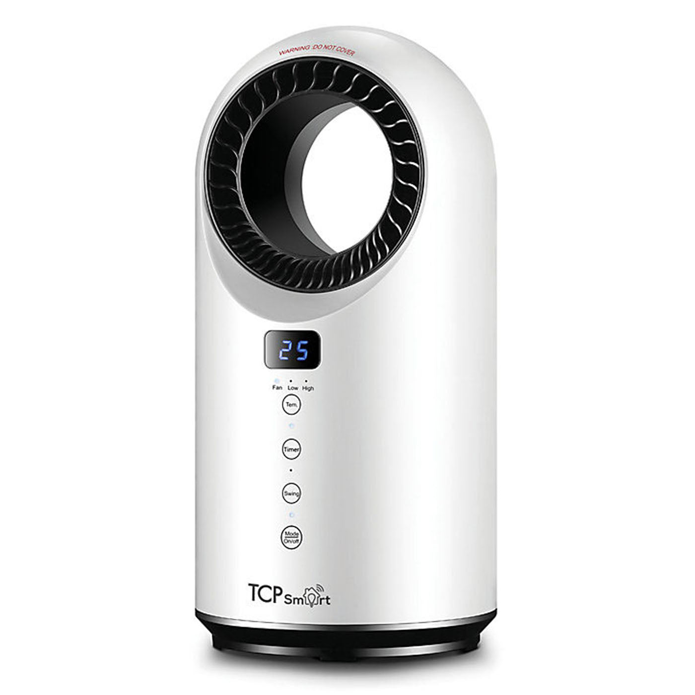 TCP Fan Heater Bladeless Smart LED White Freestanding Plastic IPX0 1500 W - Image 1