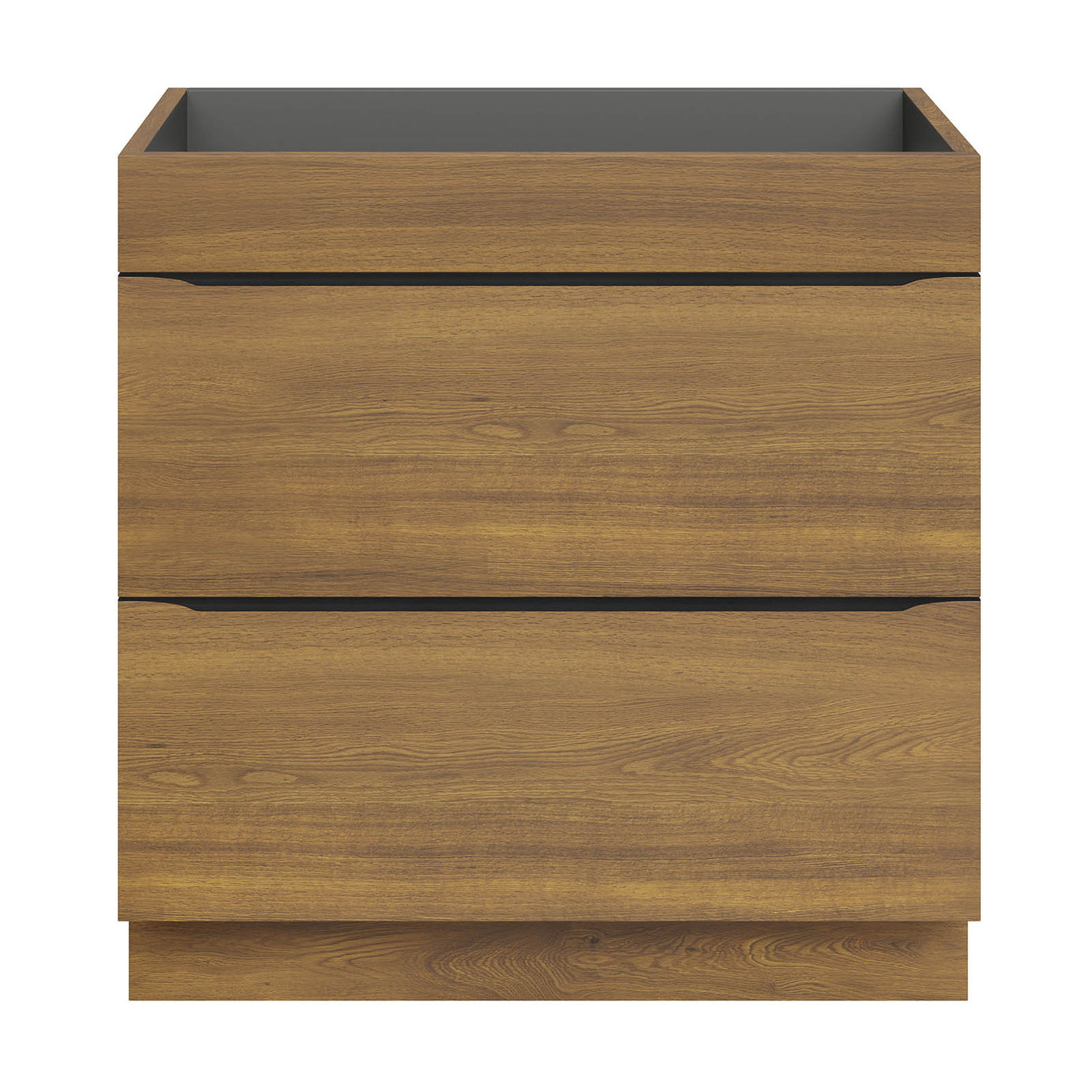 Bathroom Cabinet Vanity Unit Imandra Matt Walnut effect Freestanding Furniture - Image 2