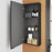 Wall Cabinet Matt Black Single Rectangular Soft Close Modern (W)400mm (H)900mm - Image 2