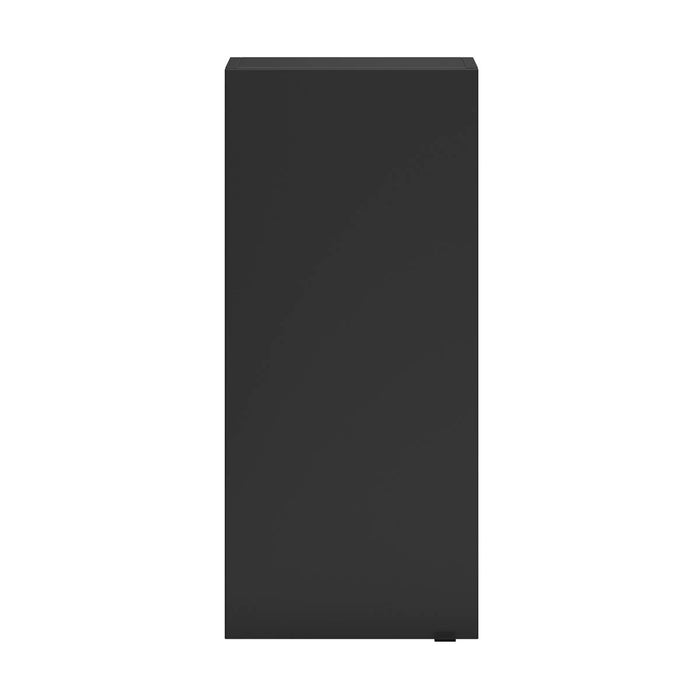 Wall Cabinet Matt Black Single Rectangular Soft Close Modern (W)400mm (H)900mm - Image 3