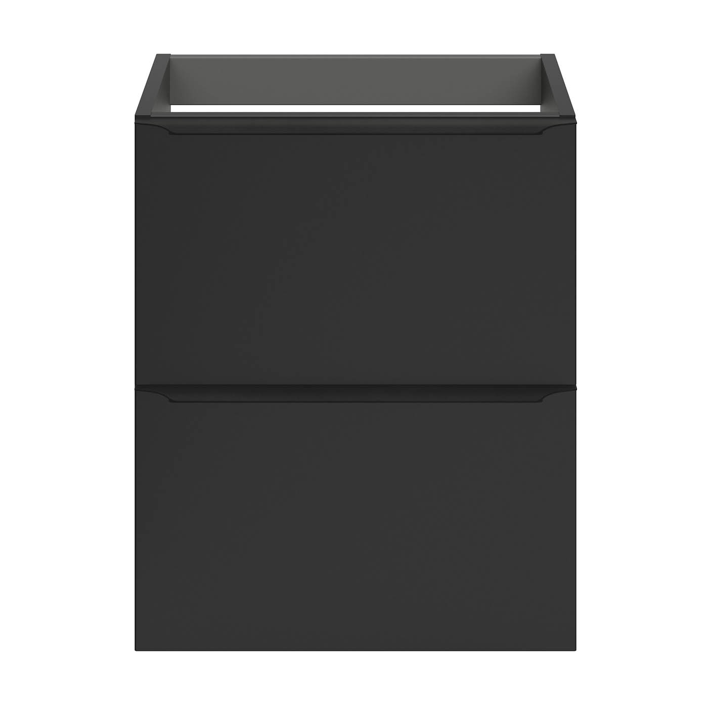 GoodHome Imandra Slimline Matt Black Wall-mounted Bathroom Cabinet H600mm W500mm - Image 3