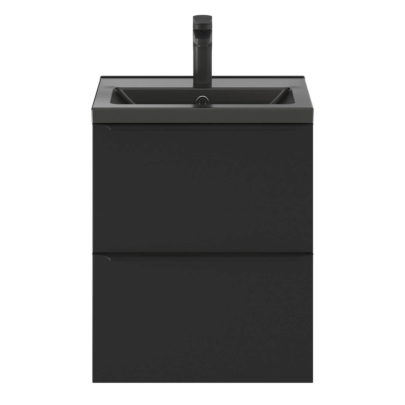 GoodHome Imandra Slimline Matt Black Wall-mounted Bathroom Cabinet H600mm W500mm - Image 7