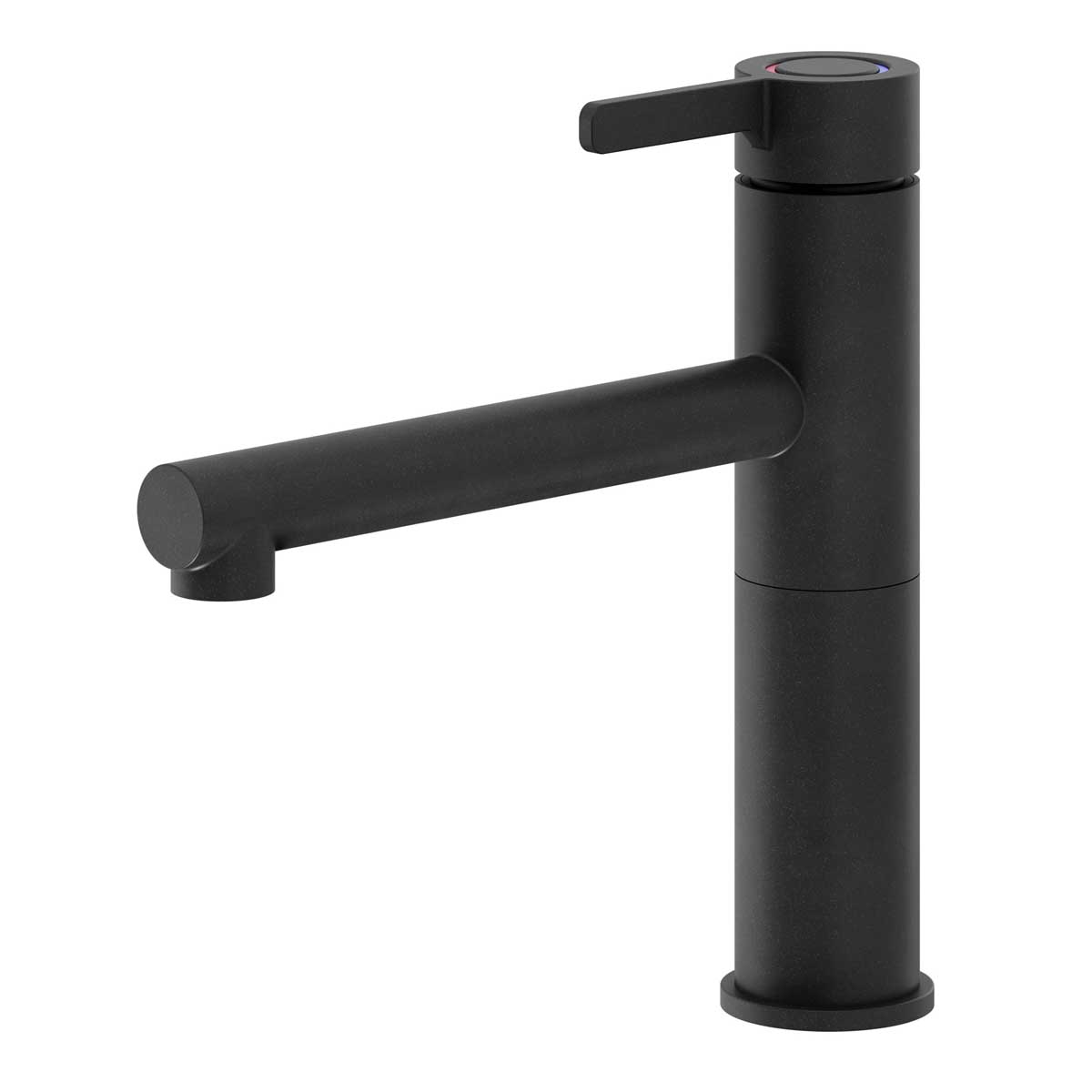 Kitchen Tap Top Lever Brass Stainless Steel Matt Black Graphite Effect - Image 1