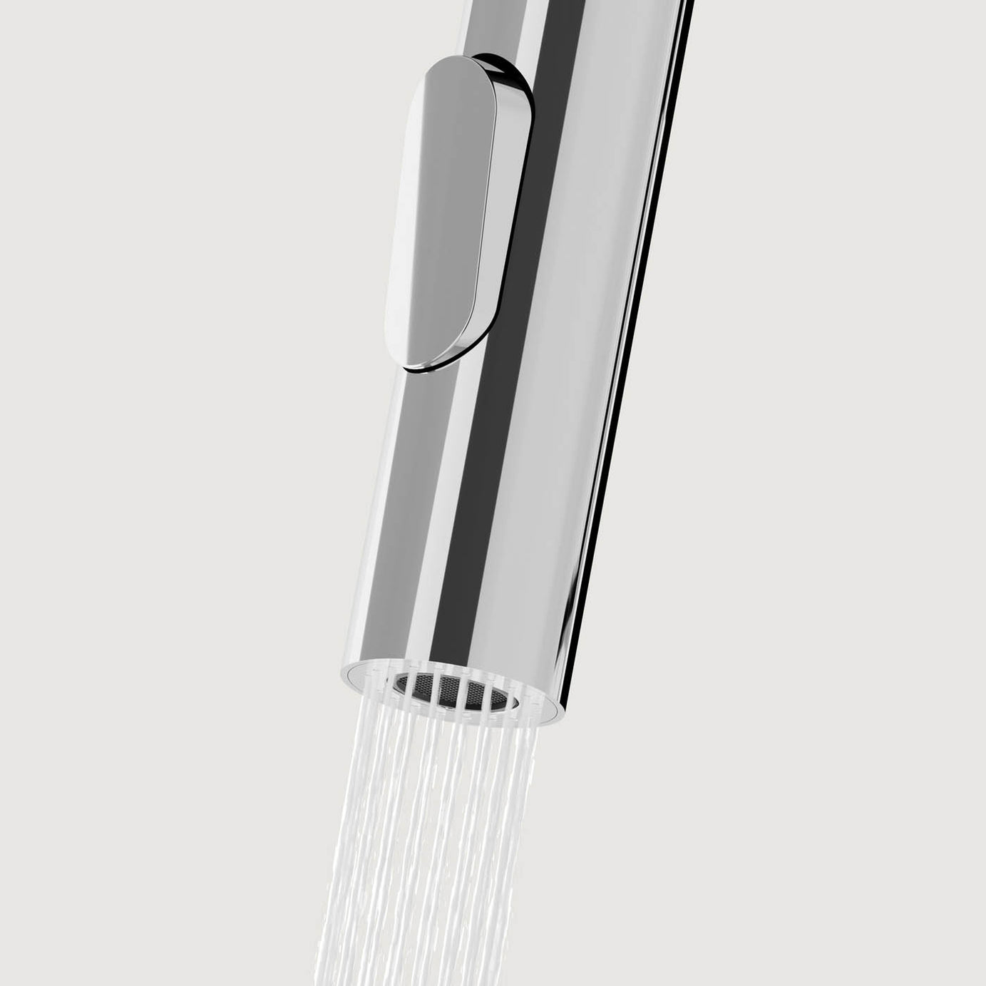 Kitchen Tap Mixer Chrome Single Lever Spring Neck Swivel Spout Modern Faucet - Image 2
