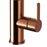 Kitchen Tap Mixer Copper Effect Single Lever Swivel Spout Contemporary Faucet - Image 4