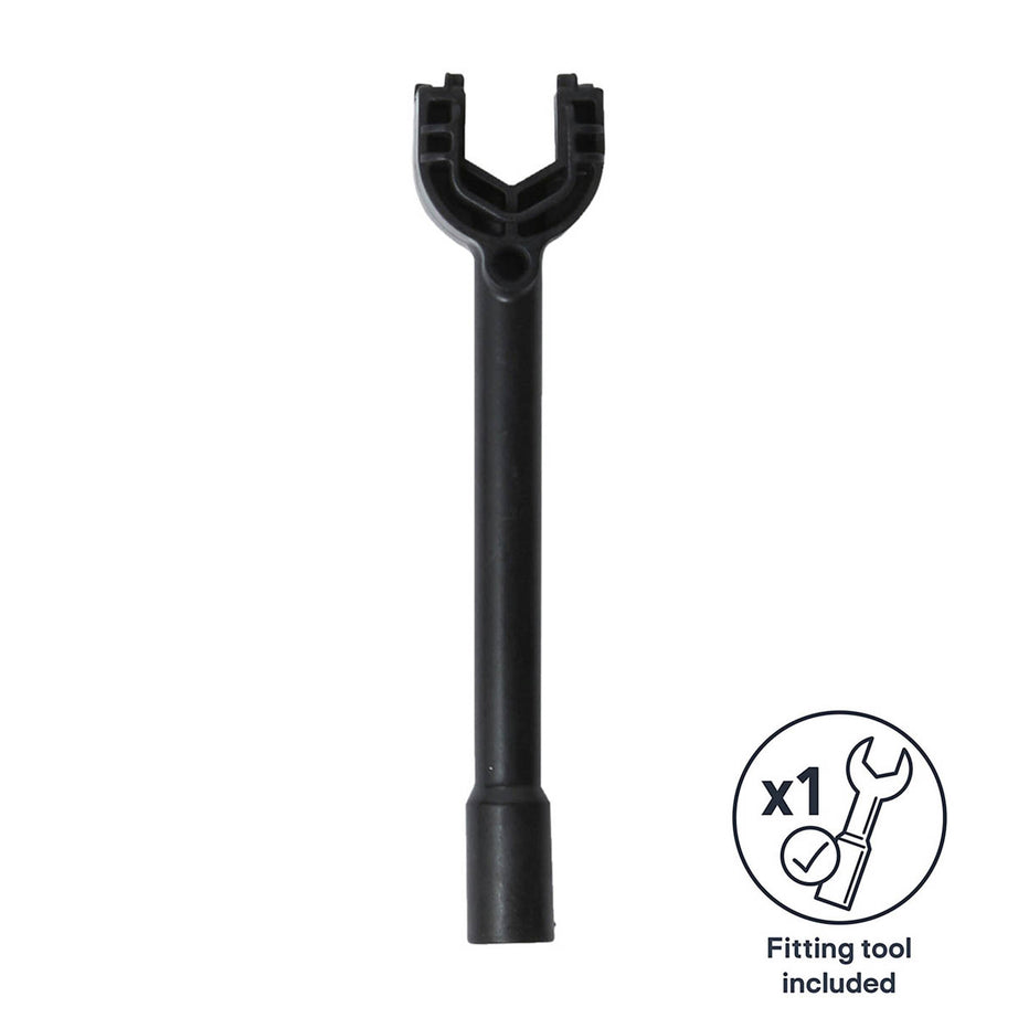 Kitchen Tap Mixer Black Chrome Single Lever Spring Neck Swivel Spout Faucet - Image 3