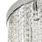 Ceiling Light Halogen 5 Lights Colours Brushed Glass Metal Chrome Effect - Image 4