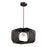 Pendant Ceiling Light Black Metal Square Shade Geometric Sculptured Industrial - Image 3