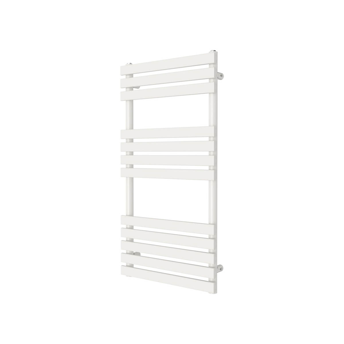 Towel Rail Radiator White Flat Steel Bathroom Ladder Warmer (H)97.4x(W)50cm - Image 3
