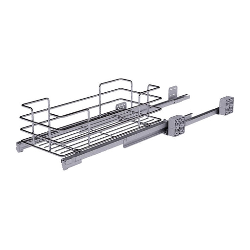 Kitchen Pull Out Basket 300mm Cabinet Stainless Steel Chrome Soft Close (W)260mm - Image 1