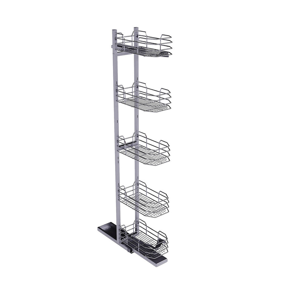 Pull Out Storage Runner Stainless Steel Chrome Effect 300mm Larder Unit (L)470mm - Image 2
