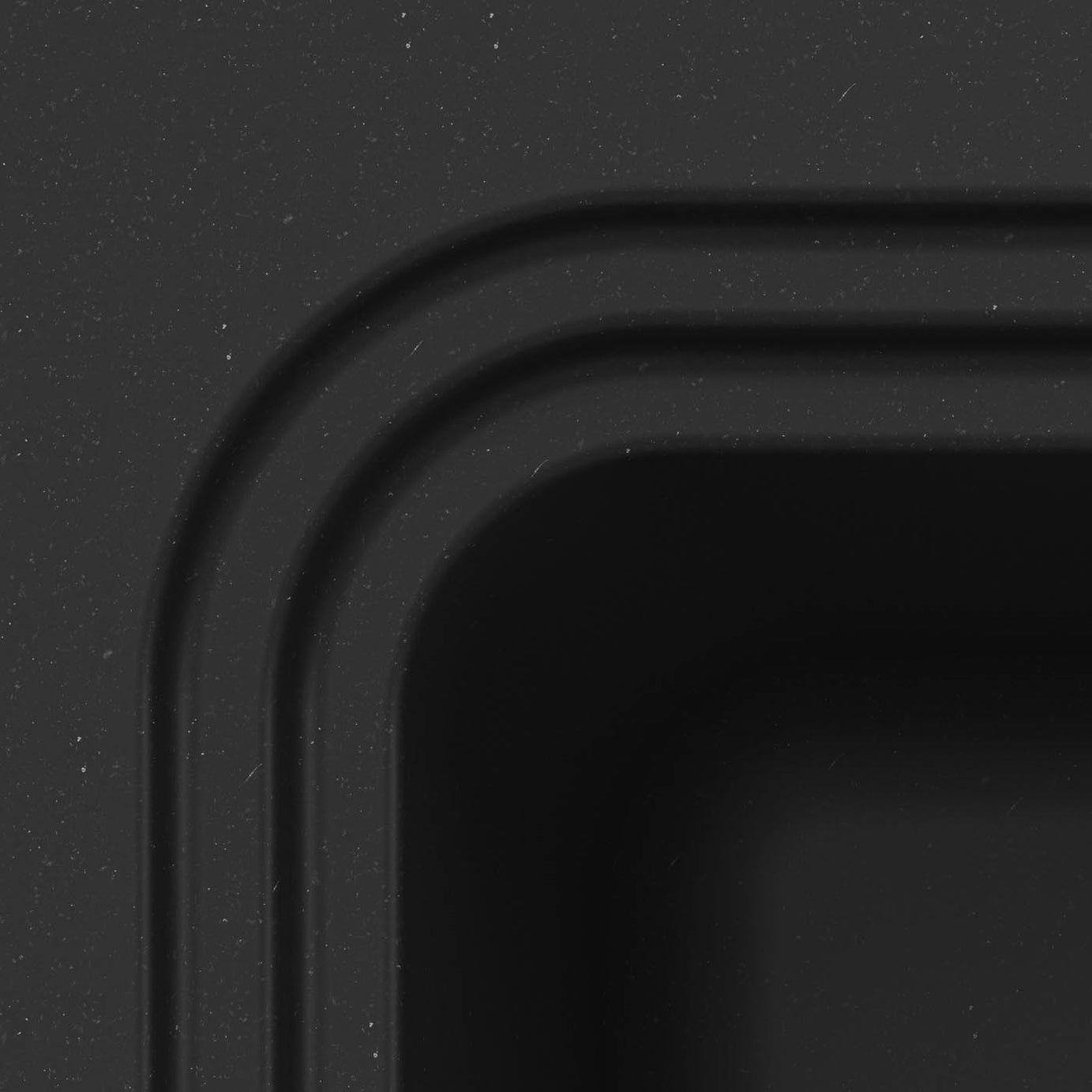 Kitchen Sink 1 Bowl Matt Black Composite Quartz Reversible Drainer Modern - Image 4