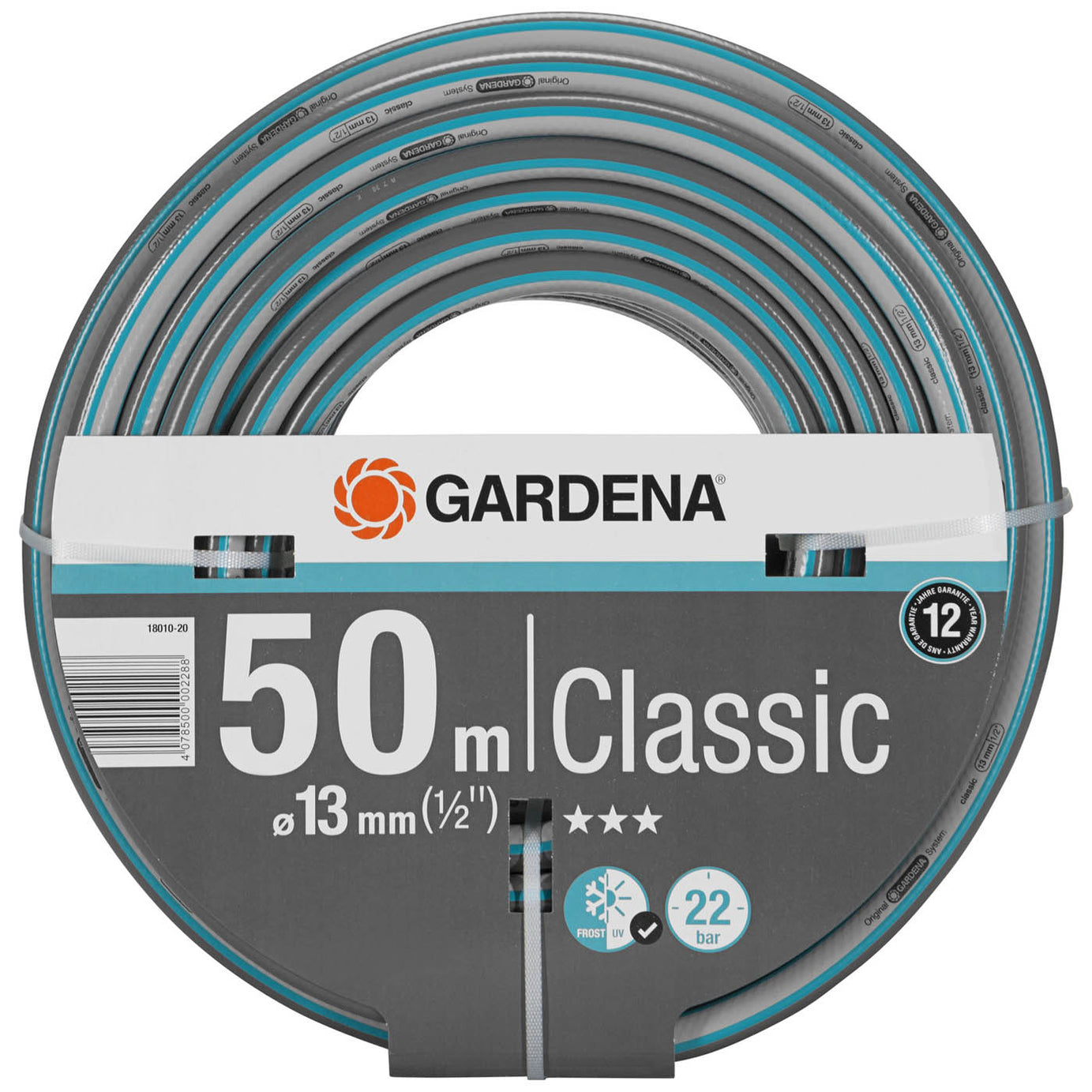 Gardena Hose Pipe 18010-20 Blue Multi-Purpose Classic UV Resistant (D)½"x (L)50m - Image 2