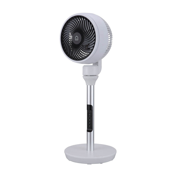 Standing Fan White Silver Portable Oscillating 12 Speed Pedestal Cooler Home 20W - Image 1