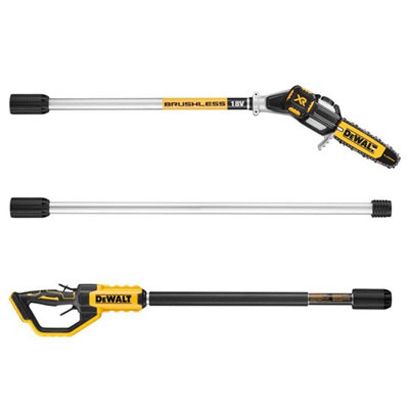 Dewalt Pole Saw Cordless 18V Li-Ion DCMPS567N-XJ 200mm Chainsaw Pruner Body Only - Image 4