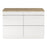 Oak Bathroom Worktop Natural Straight Durable Rustic 2.7cm x 45.5cm x 120.5cm - Image 4