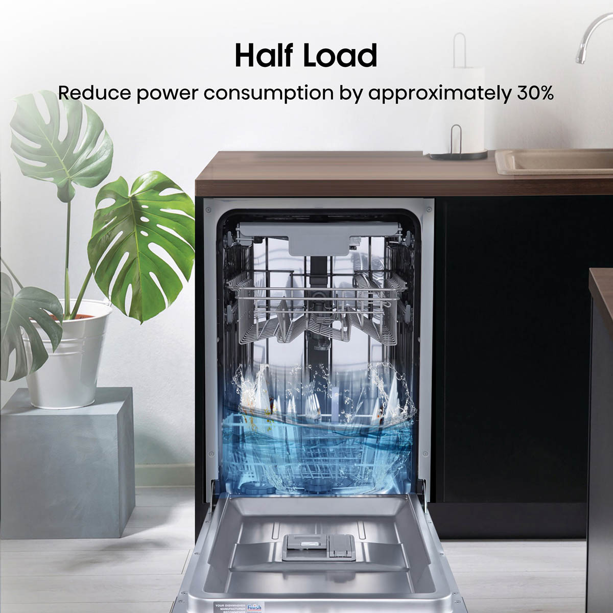 Hisense HV523E15UK_BK Integrated Slimline Dishwasher - Image 8