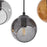 Pendant Ceiling Light 5 Way Black Hanging Adjustable Modern Globe Glass Shades - Image 4