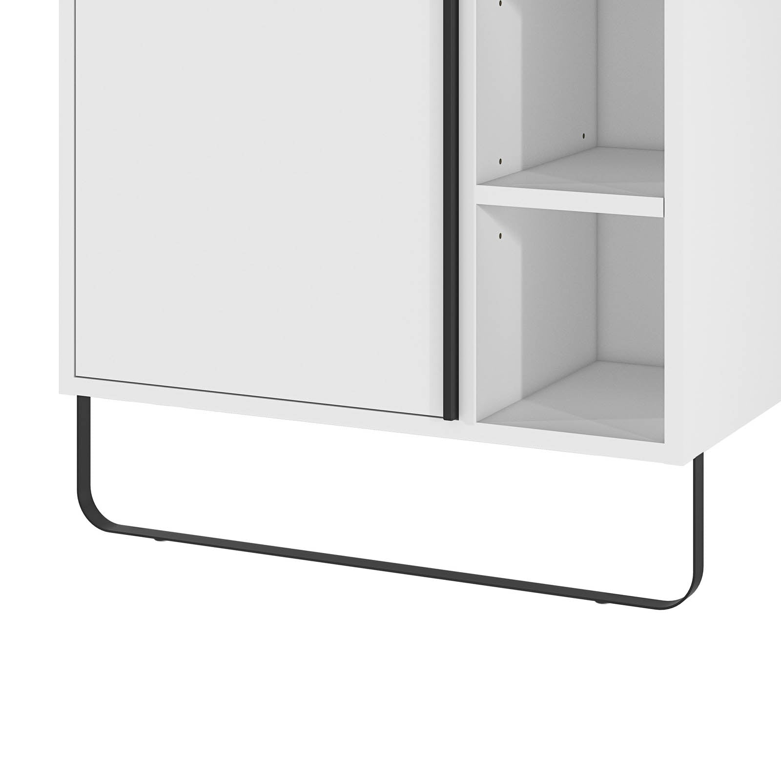 GoodHome Bathroom Cabinet Maza Matt White Single Wall-mounted (H) 820x (W) 650mm - Image 10