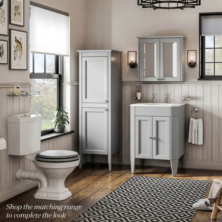 Bathroom Basin Pillar Tap Gloss Chrome ¼ Turn Ceramic Discs Brass Hot Cold Pair - Image 5