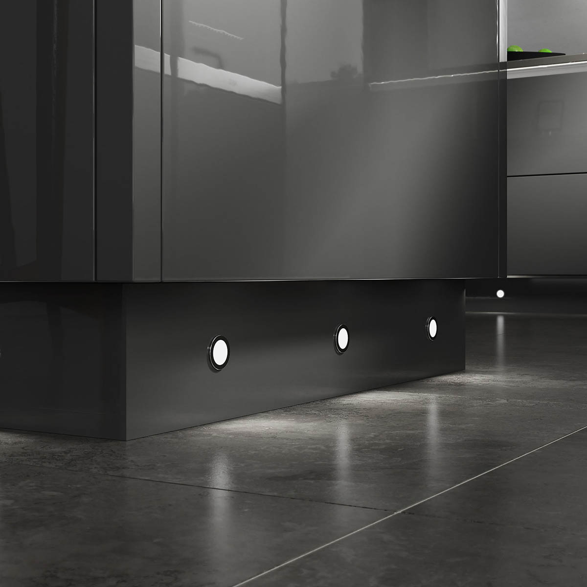 Cabinet Light LED Variable White Stainless Steel Effect (L)35mm (W)35mm 10 Pack - Image 2