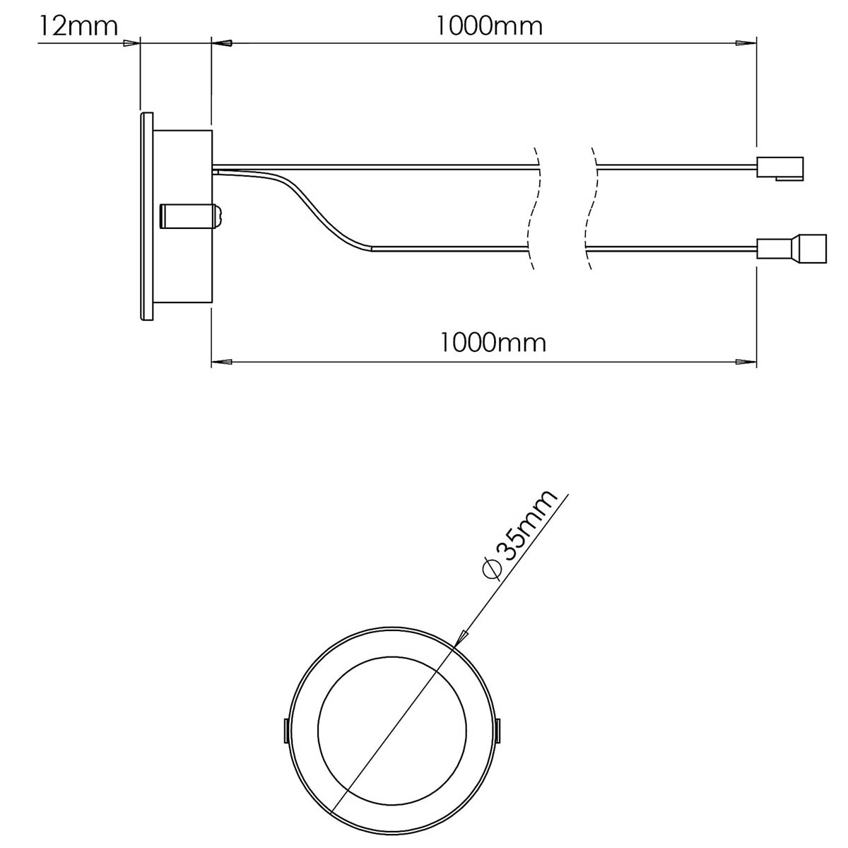 Cabinet Light LED Variable White Stainless Steel Effect (L)35mm (W)35mm 10 Pack - Image 3