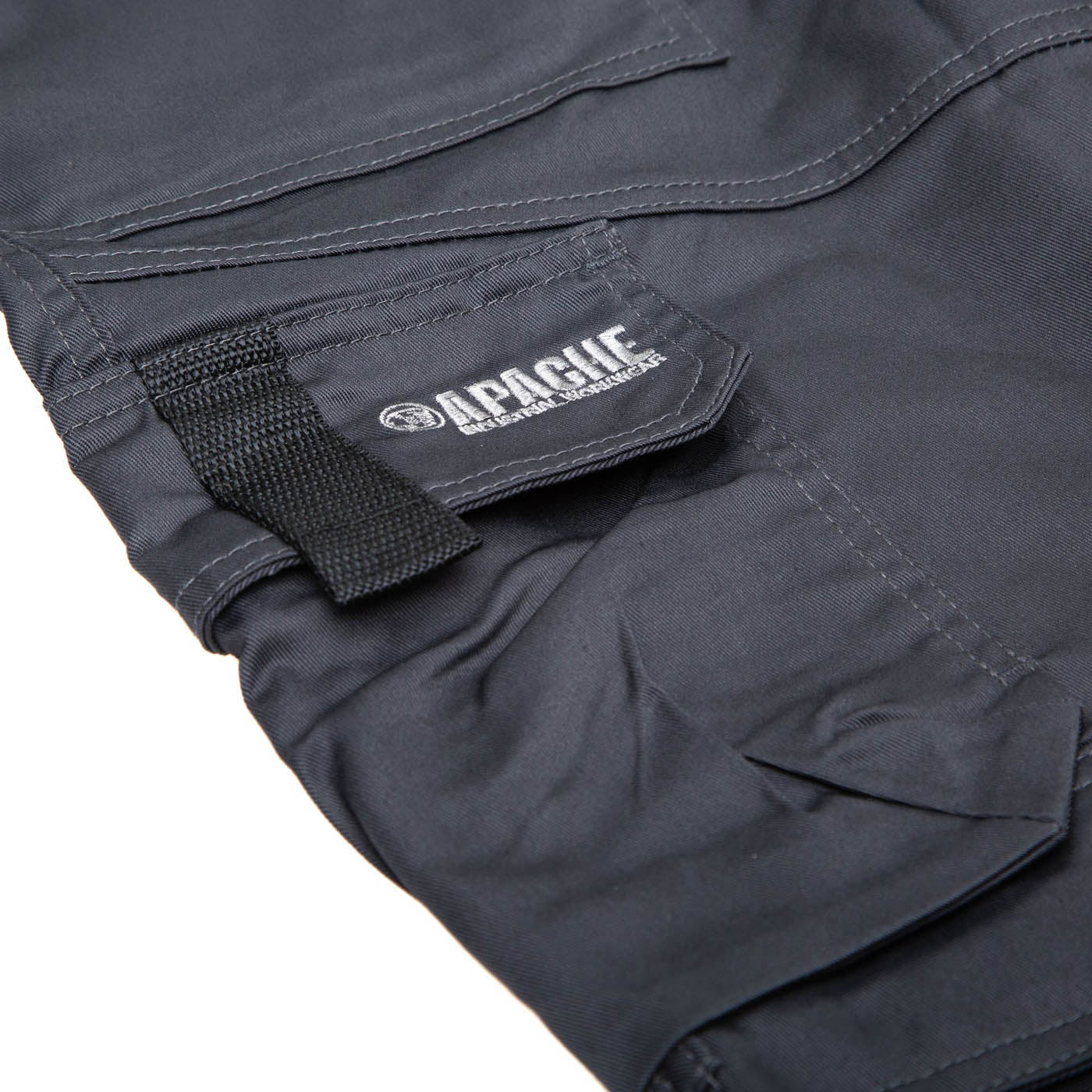 Apache Industrial Wear Mens Trousers Grey Black 9 Pockets Holster W30" L31" - Image 8