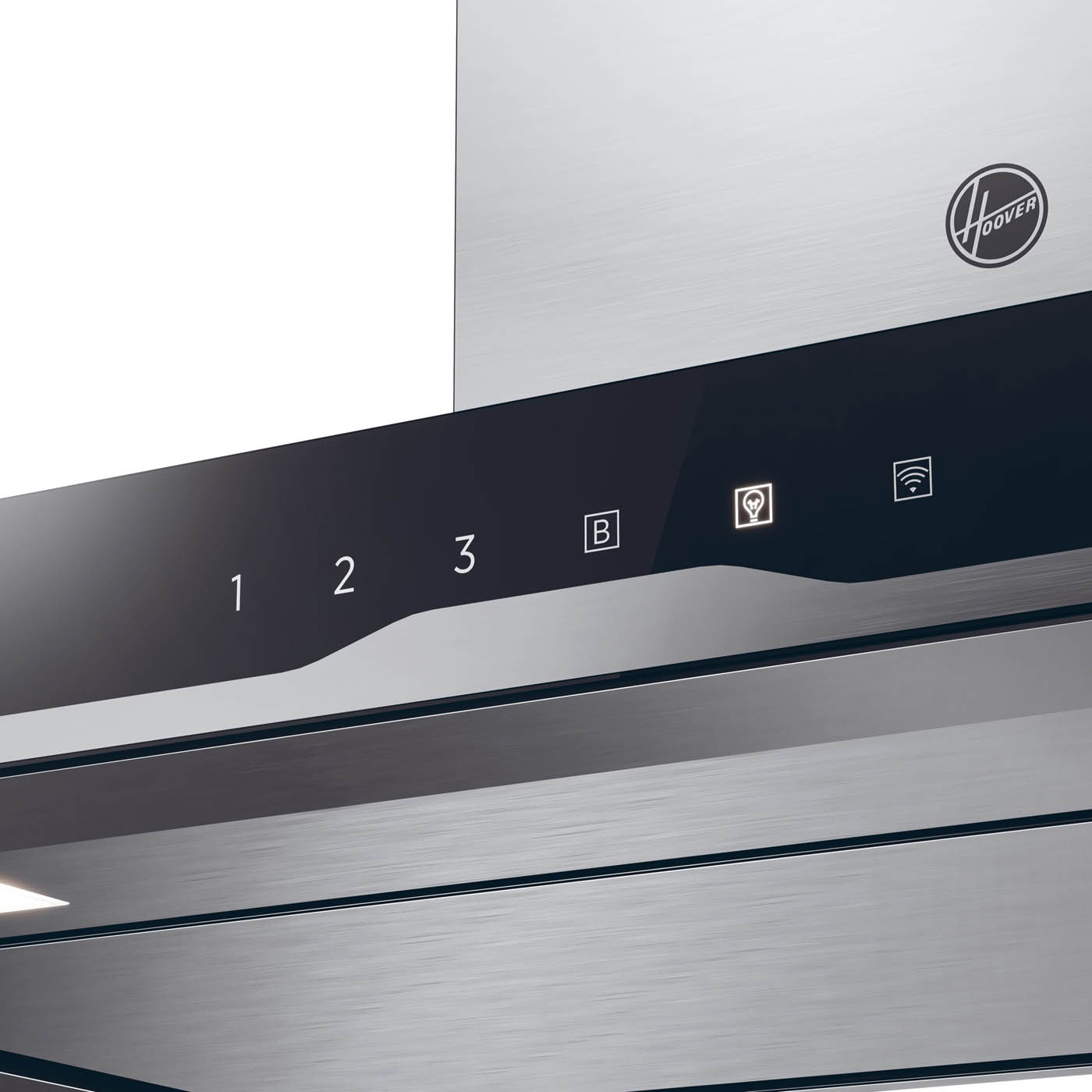 Hoover Cooker Hood Canopy HTS9CBK5XWIFI Stainless Steel Modern (W)90cm - Image 3