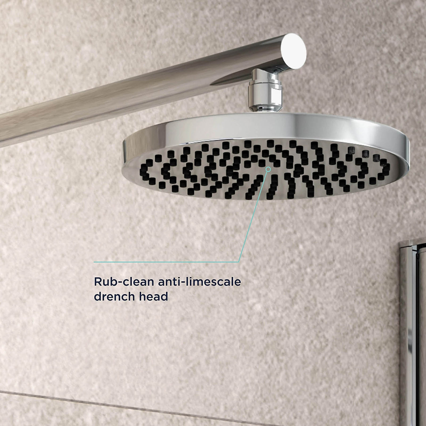 Bristan Divine Thermostatic Mixer Shower 2 Head Chrome Concealed - Image 3