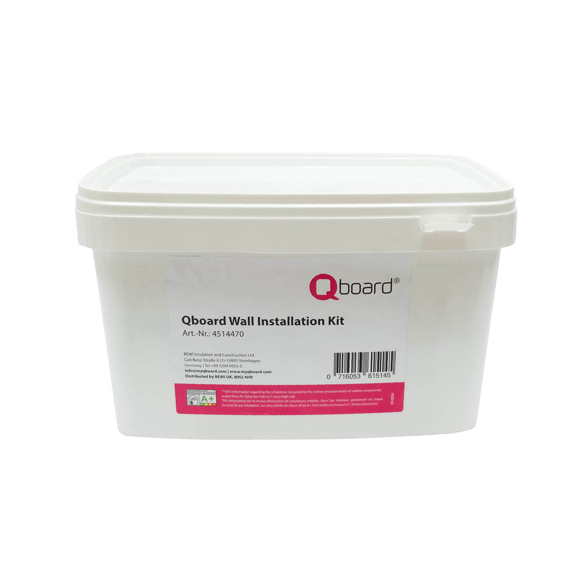 Qboard Wall Installation Kit Wet Room Galvanised Discs 400x300mm - Image 1